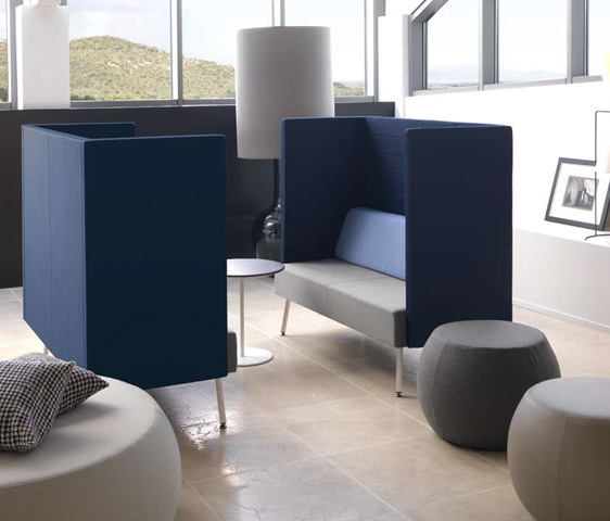 Sistema di divani che crea una nuova architettura nelle zone di attesa